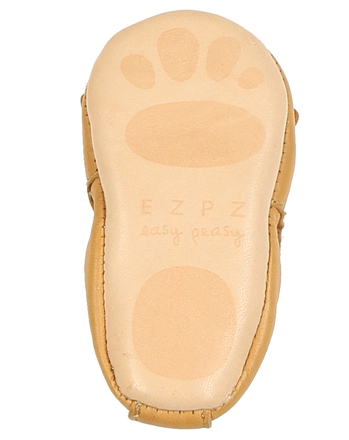 Krabbelschuhe BLUMOO CHIEN in ocker