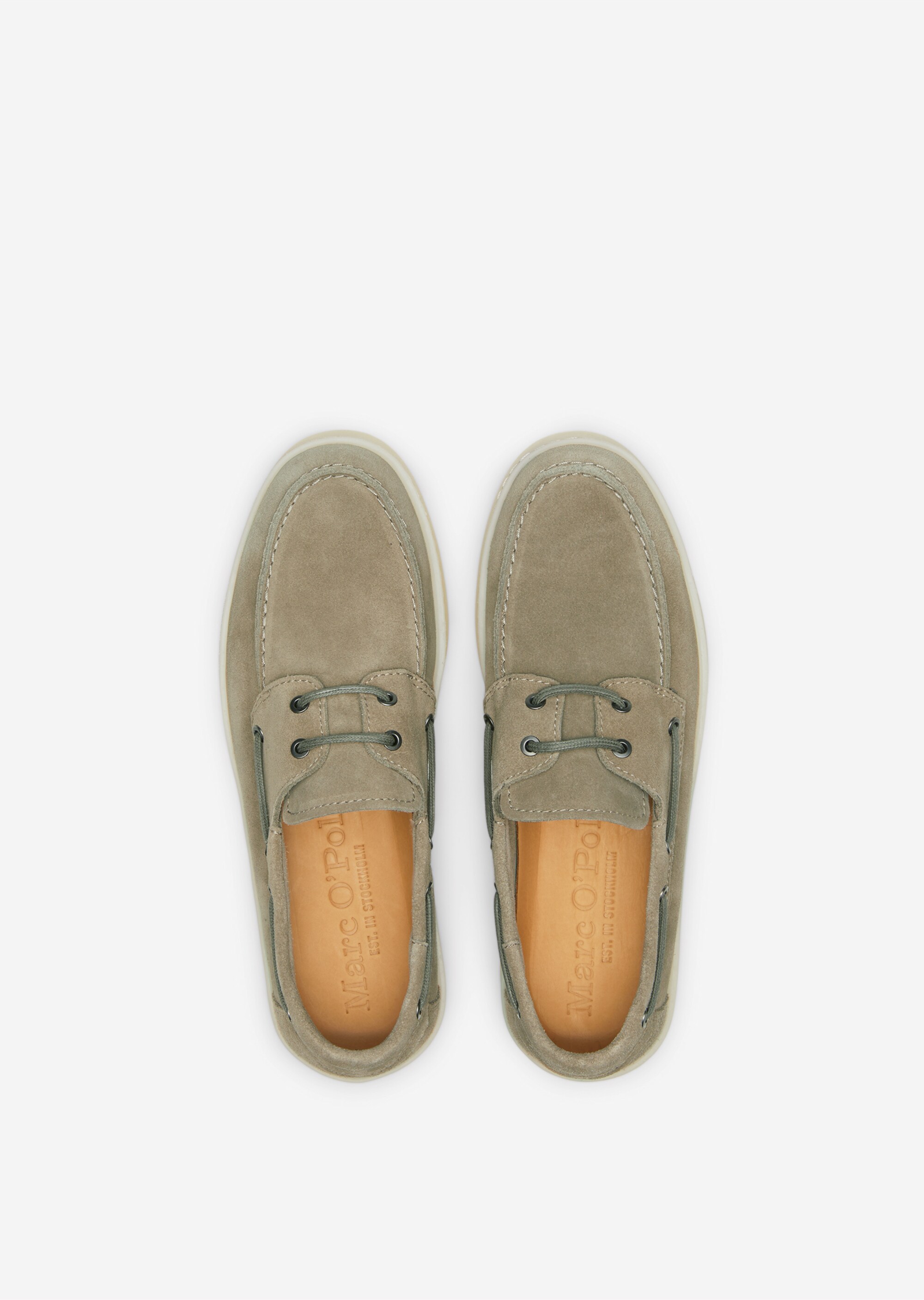 Bootsschuh aus Velours-Rindleder