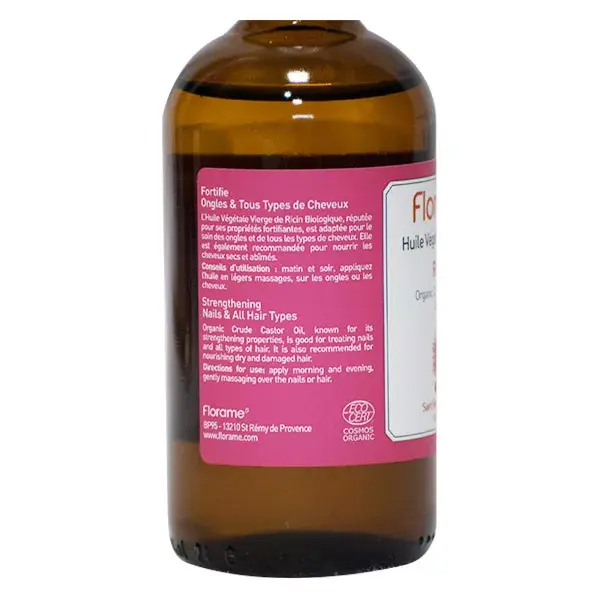 Óleo de Rícino Orgânico para Aromaterapia Florame 100ml