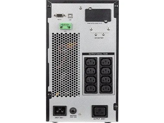 Armac Office On-Line O/3000I/PF1 - UPS - AC 230 V - 3000 Watt - 3000 VA - 6 x batteri - 9 At - USB, RS-232 - output-stikforbindelser: 8 - PFC - sort