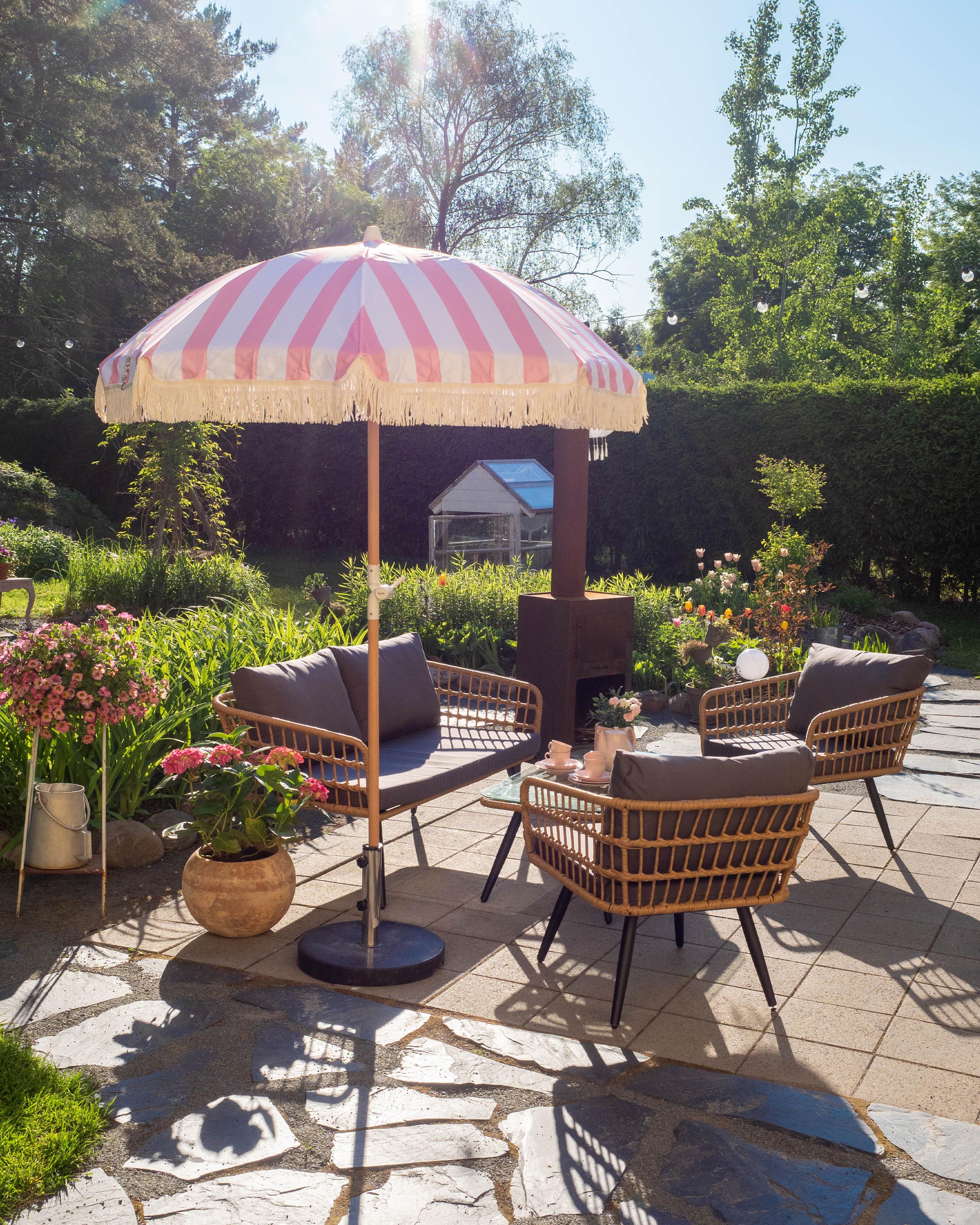 Parasol 150 cm MONDELLO Roze