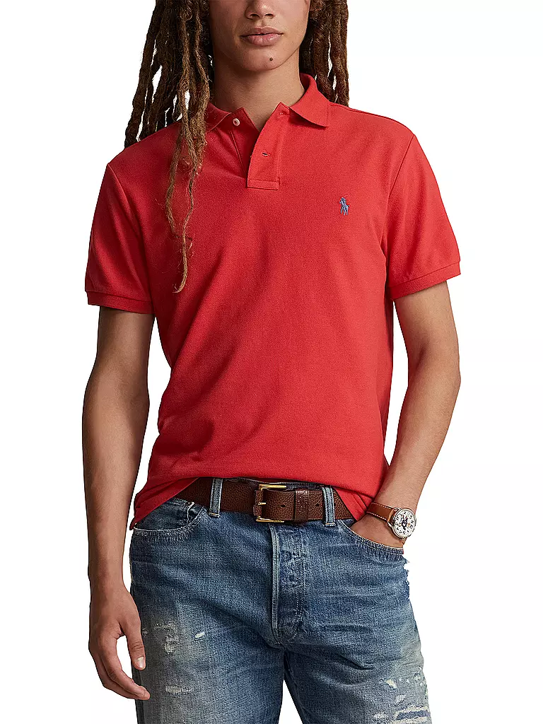 POLO RALPH LAUREN Poloshirt Custom Slim Fit rot