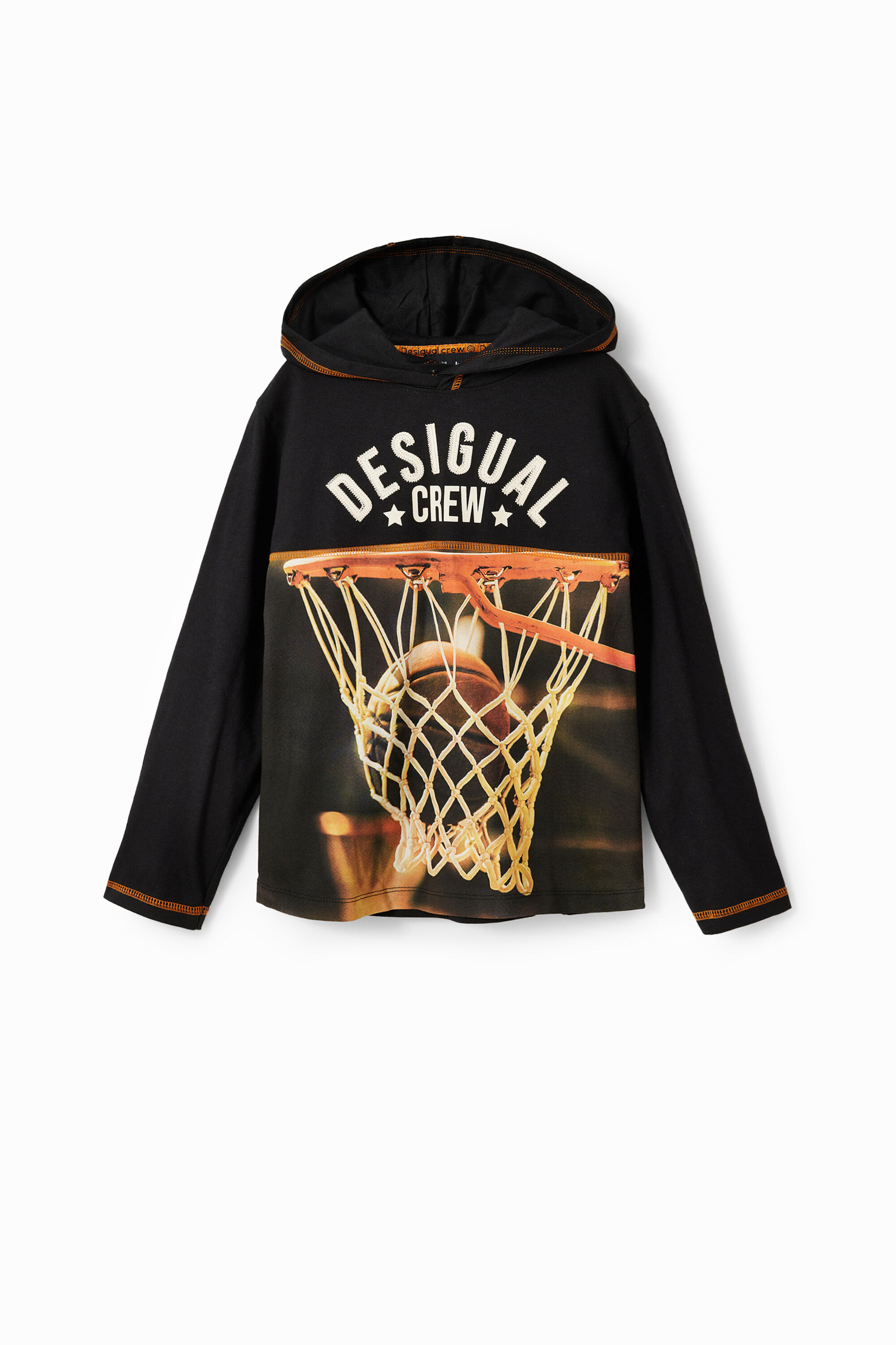 T-shirt capuche basket