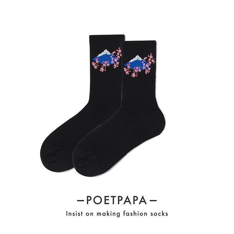 Loverly - Fuji Mountain Print Sokken