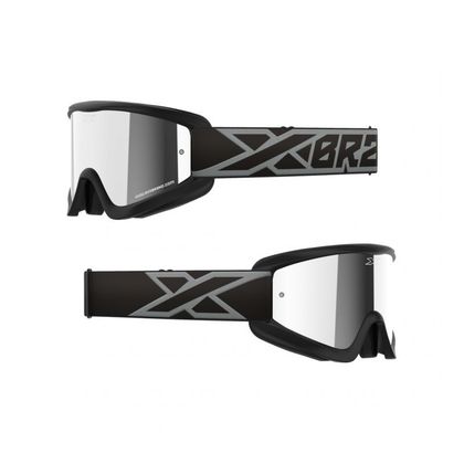 Masque cross EKS GOX FLAT OUT MIRROR - SILVER MIRROR 2023 - Noir