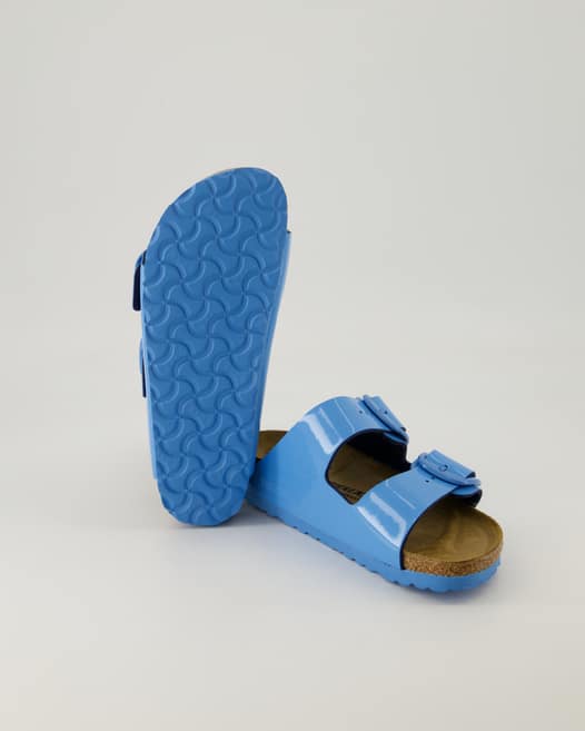 Birkenstock Arizona Big Buckle Pantoletten in Blau