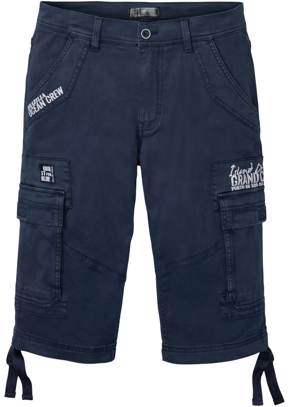 Bermuda long avec poches cargo, Regular Fit