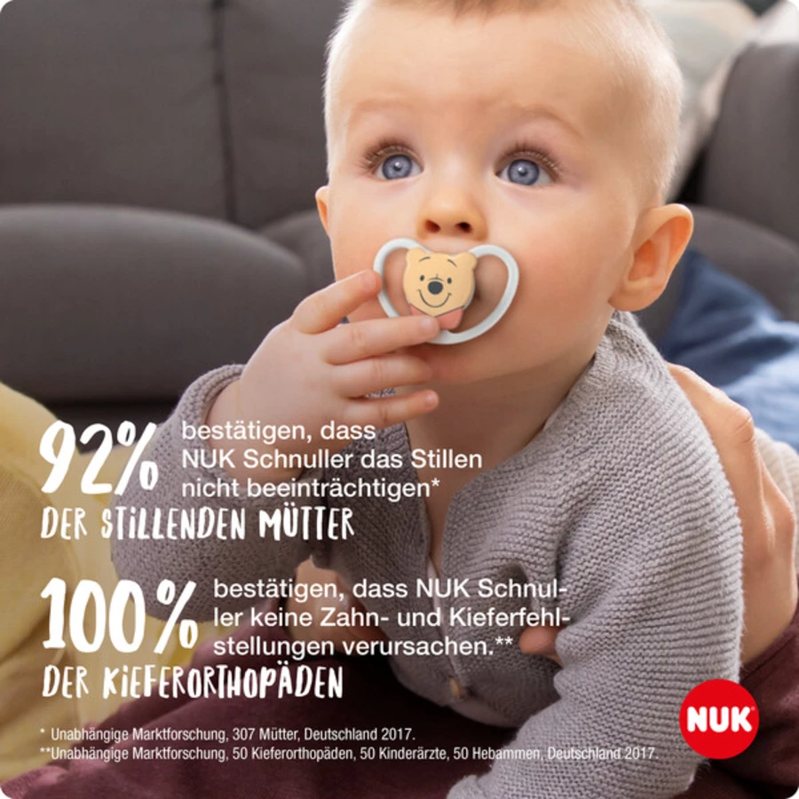 NUK Schnuller Space  Winnie The Pooh Gr.2, 4 Stück