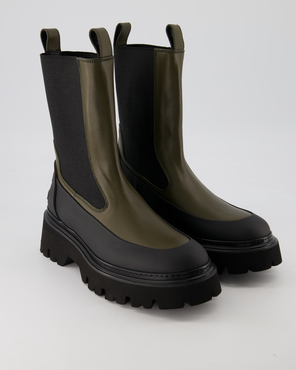 Woolrich Stiefelette Chelsea Boots in Grün
