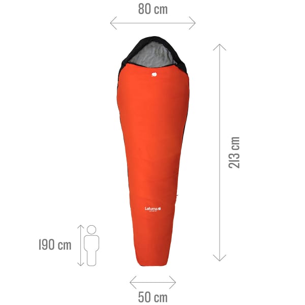 Sac de couchage LAFUMA ACTIVE 10° ORANGE