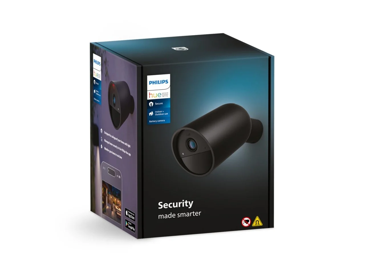 Philips Hue - 2x Secure Cam Batteri - EU 1-pak - Sort - Bundle