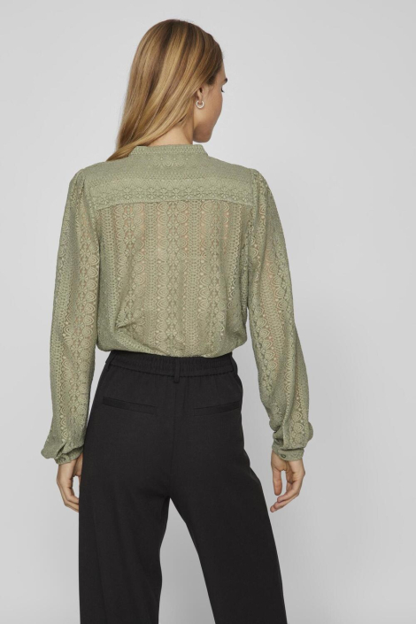 Vila groene dames blouse