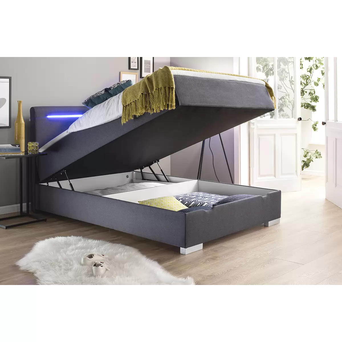 Boxspringbett Las Vegas I 140x200 Anthrazit