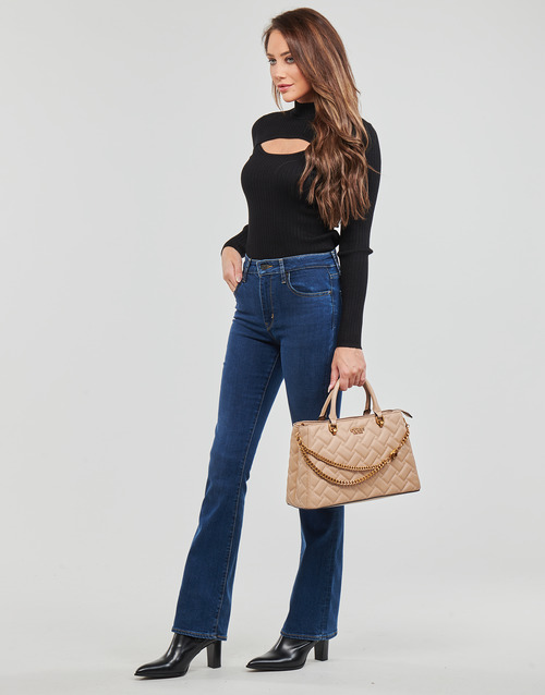 Guess - LS RIB CUTOUT SWTER - Noir