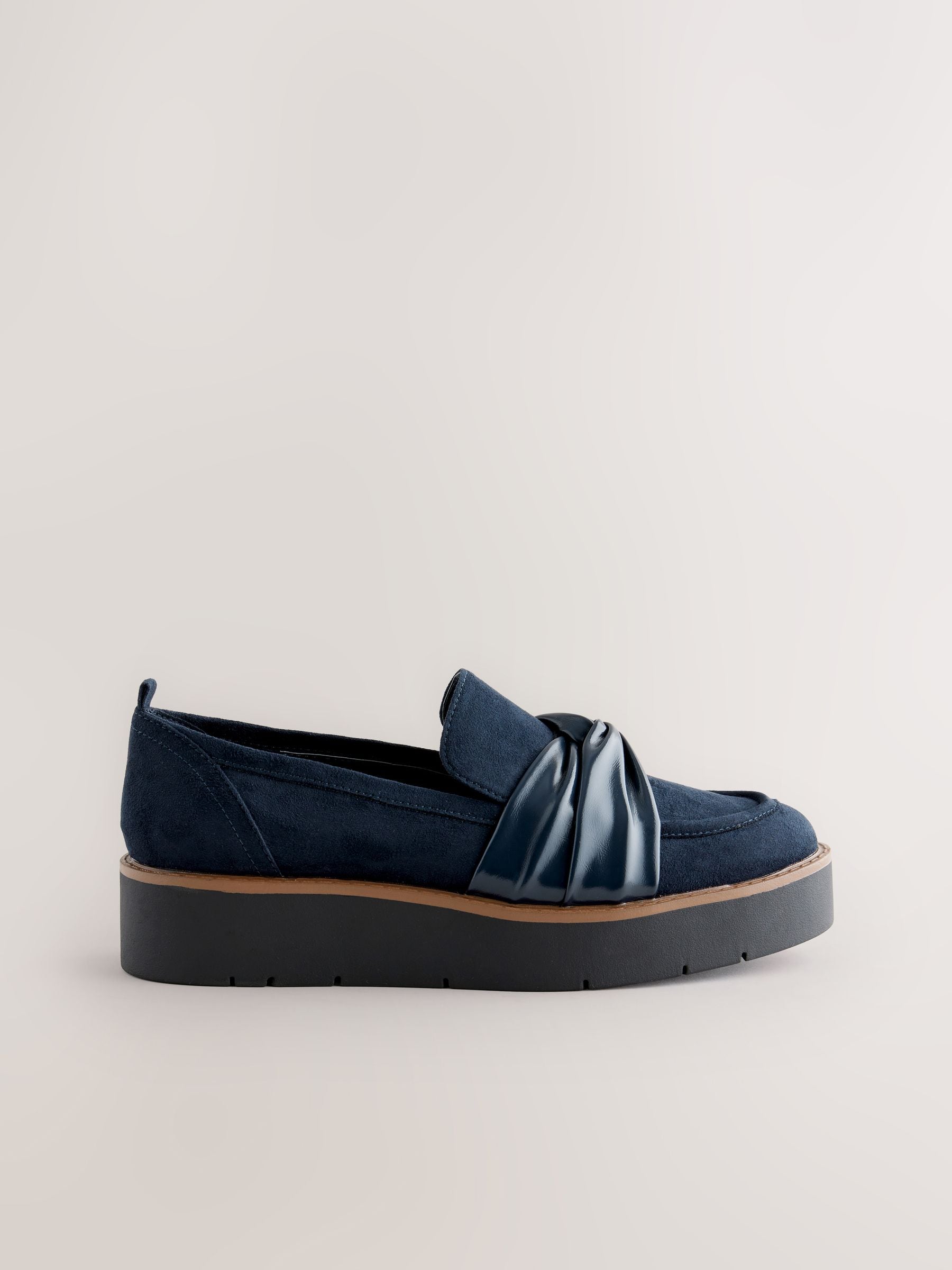 Marineblauw - Chunky Twist Loafers