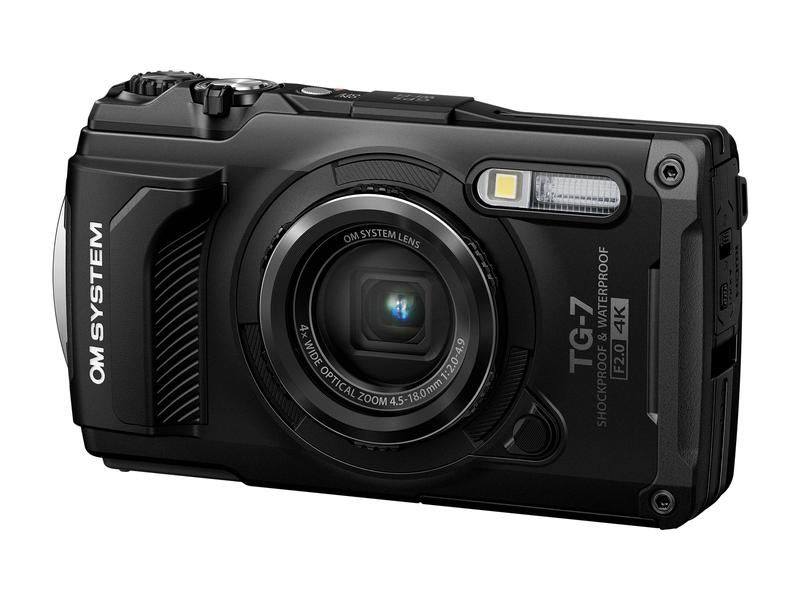 OM-System Fotokamera TG-7 Schwarz Entwickelt für Adrenalinjunkies, die schnelle Action unter extremen Bedingungen festhalten wollen