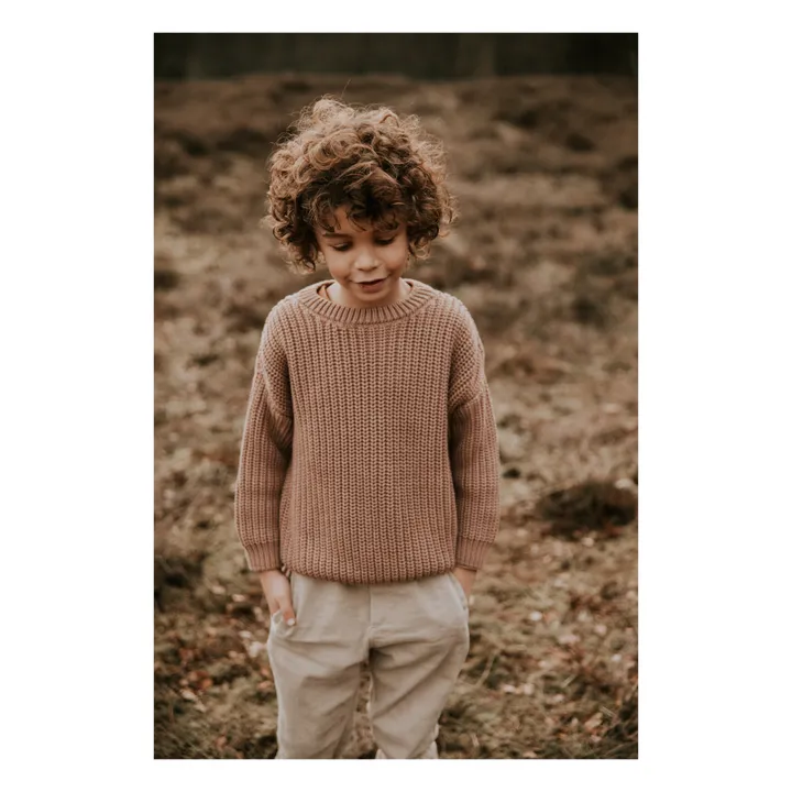 Yuki Pull Chunky Coton Bio | Taupe