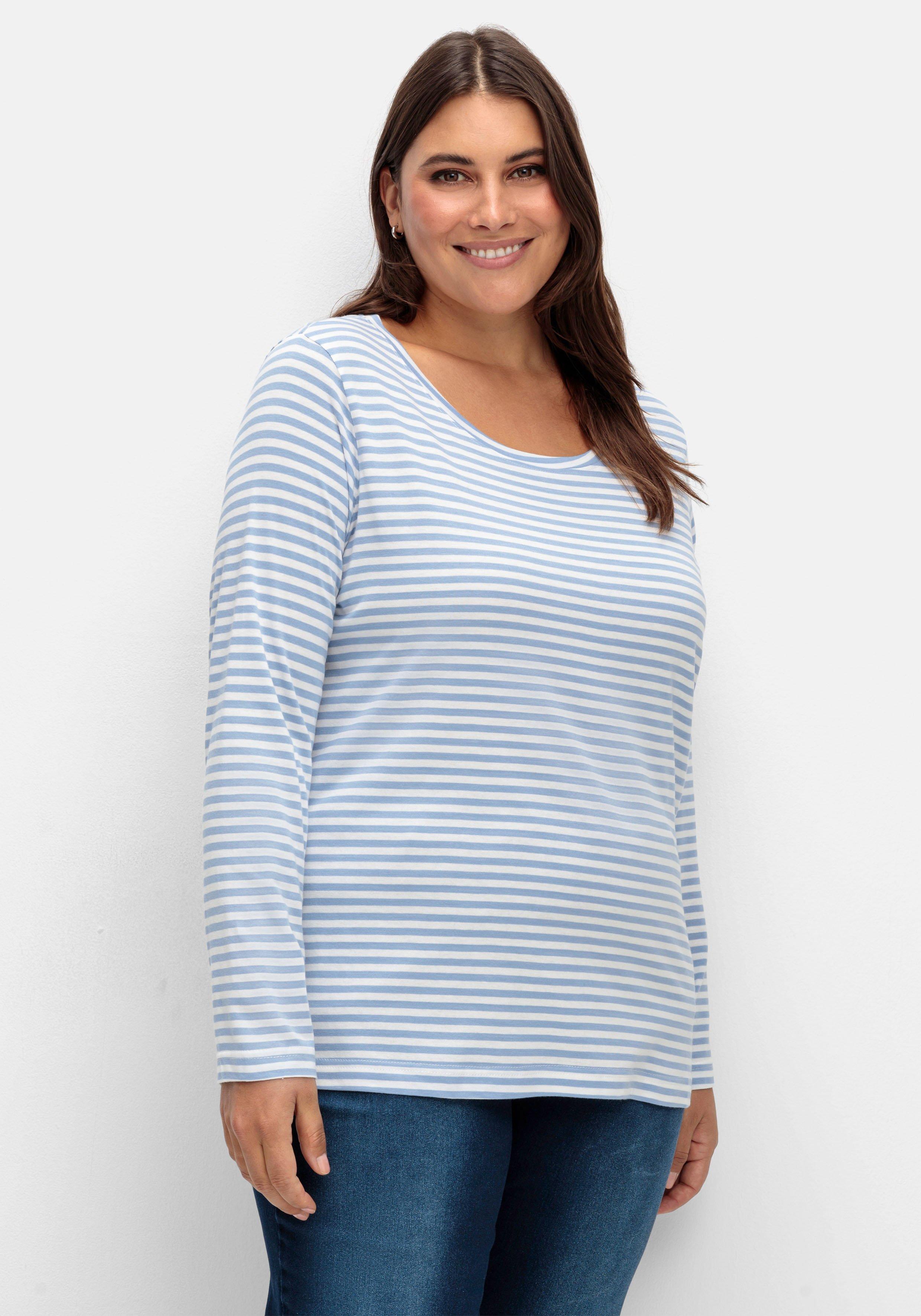 Ringelshirt mit Rundhalsausschnitt