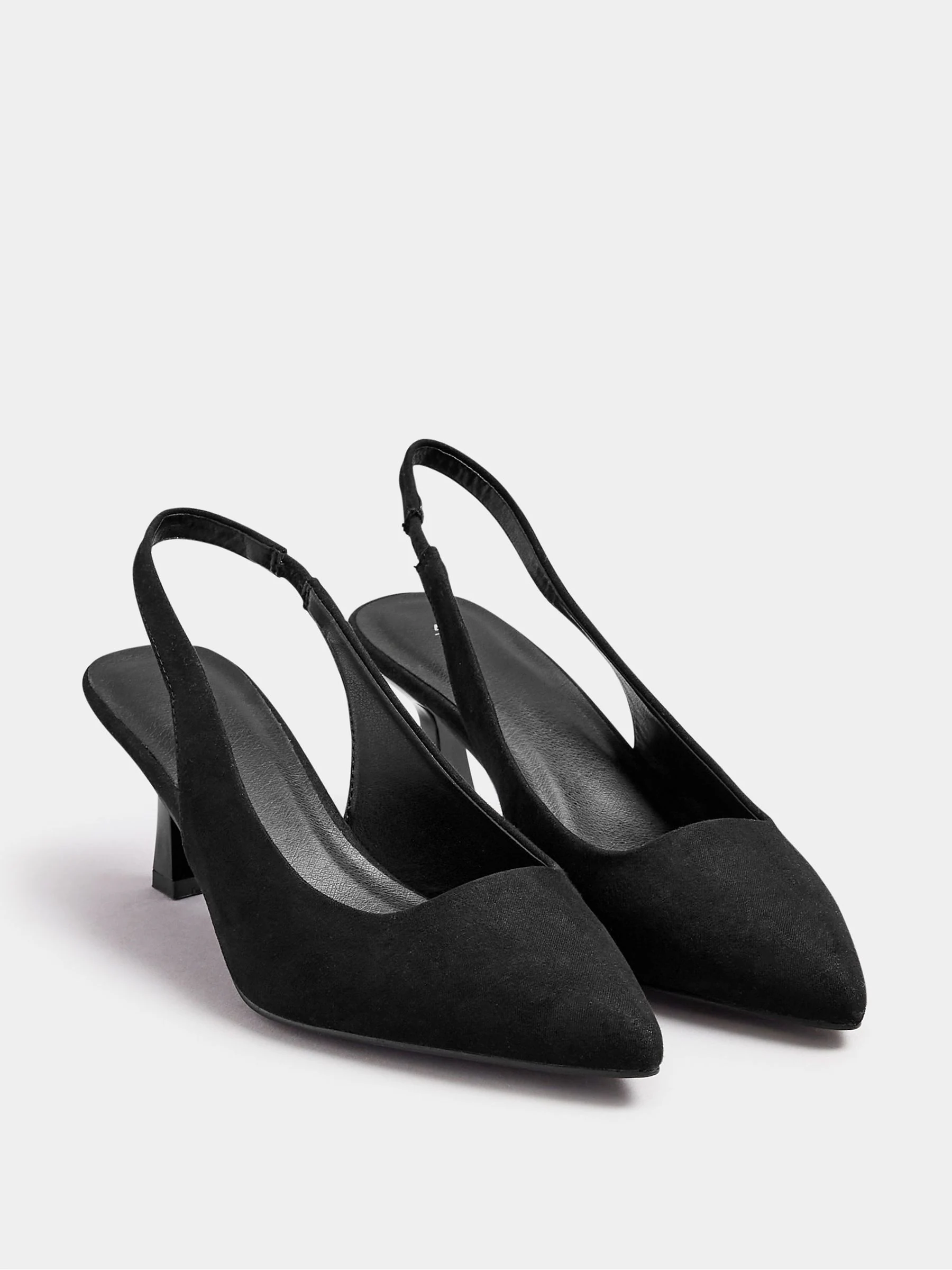 Zwart - Yours Curve Extra-wijde pasvorm Slingback Hakken
