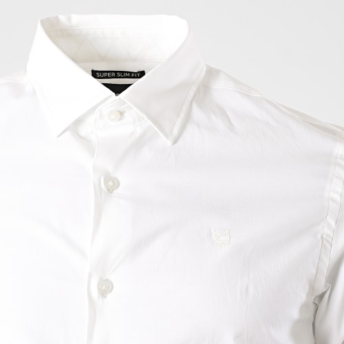 Chemise Manches Longues Dressed Super Slim D17026-C271 Blanc