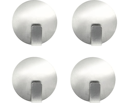 Magnetische haken Stevige set van 4 zilver Ø 35 mm
