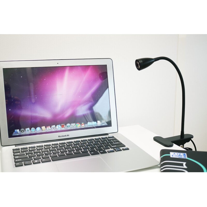 Lampe snoke unilux led noire