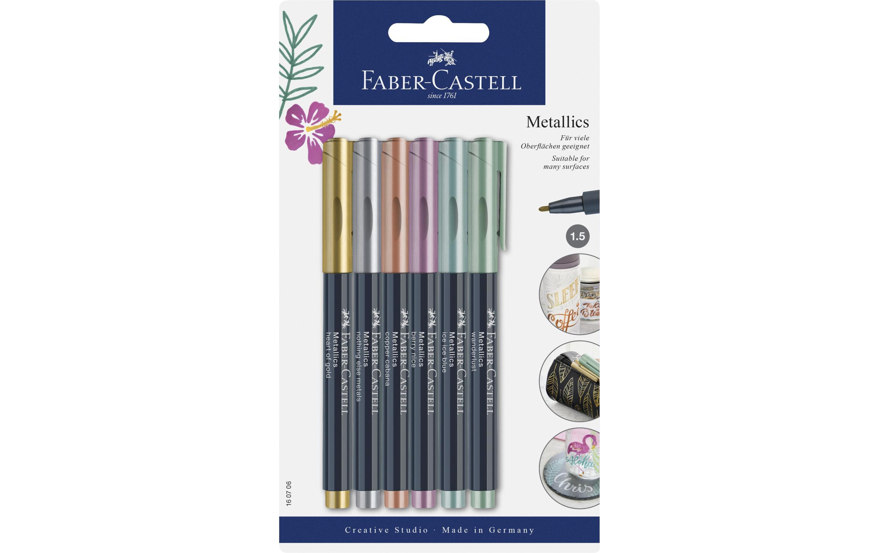 Filzstift Metallics 6 StückMetallics Marker, 6 Farben