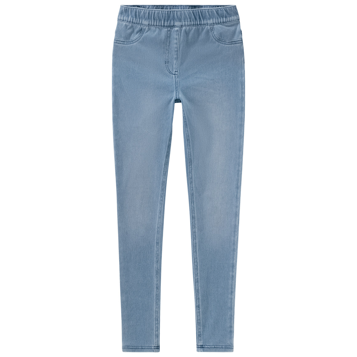 Yigga Mädchen Jeggings mit Elastikbund hellblau