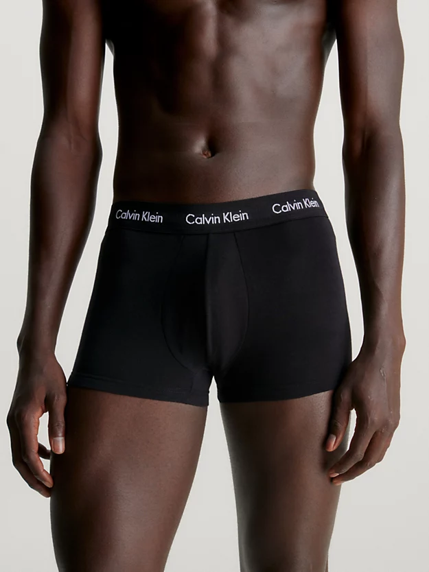 Pacote com 3 Cuecas Boxer de Cintura Baixa - Algodão Elástico