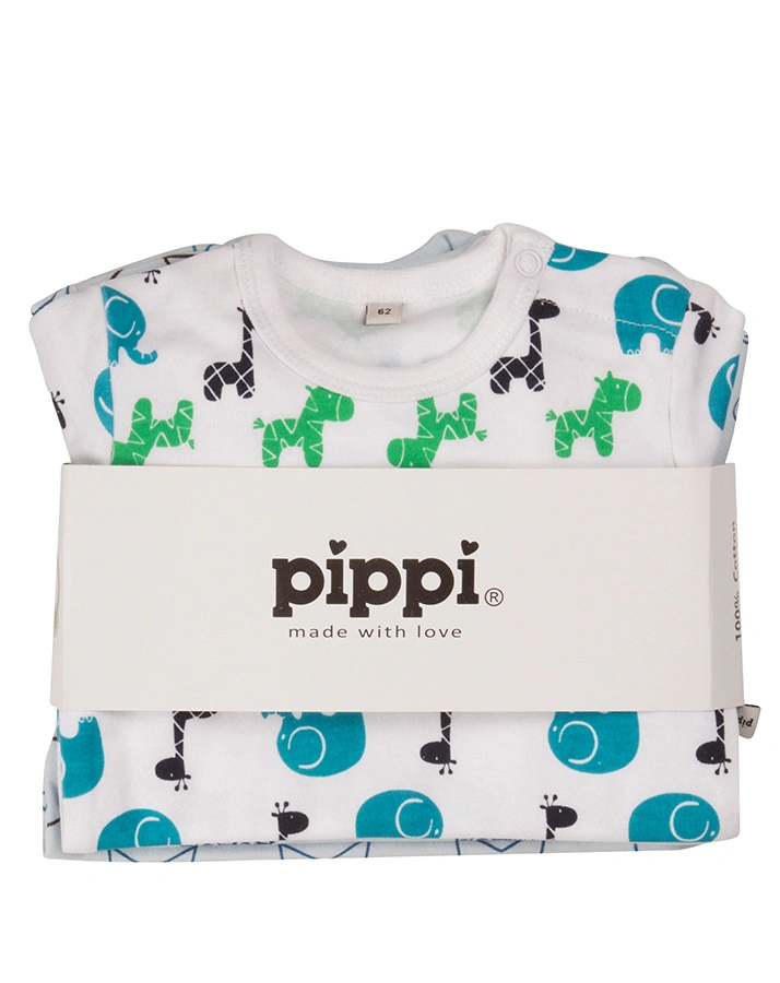 Langarmbody LITTLE BOY 4er-Pack in hellblau