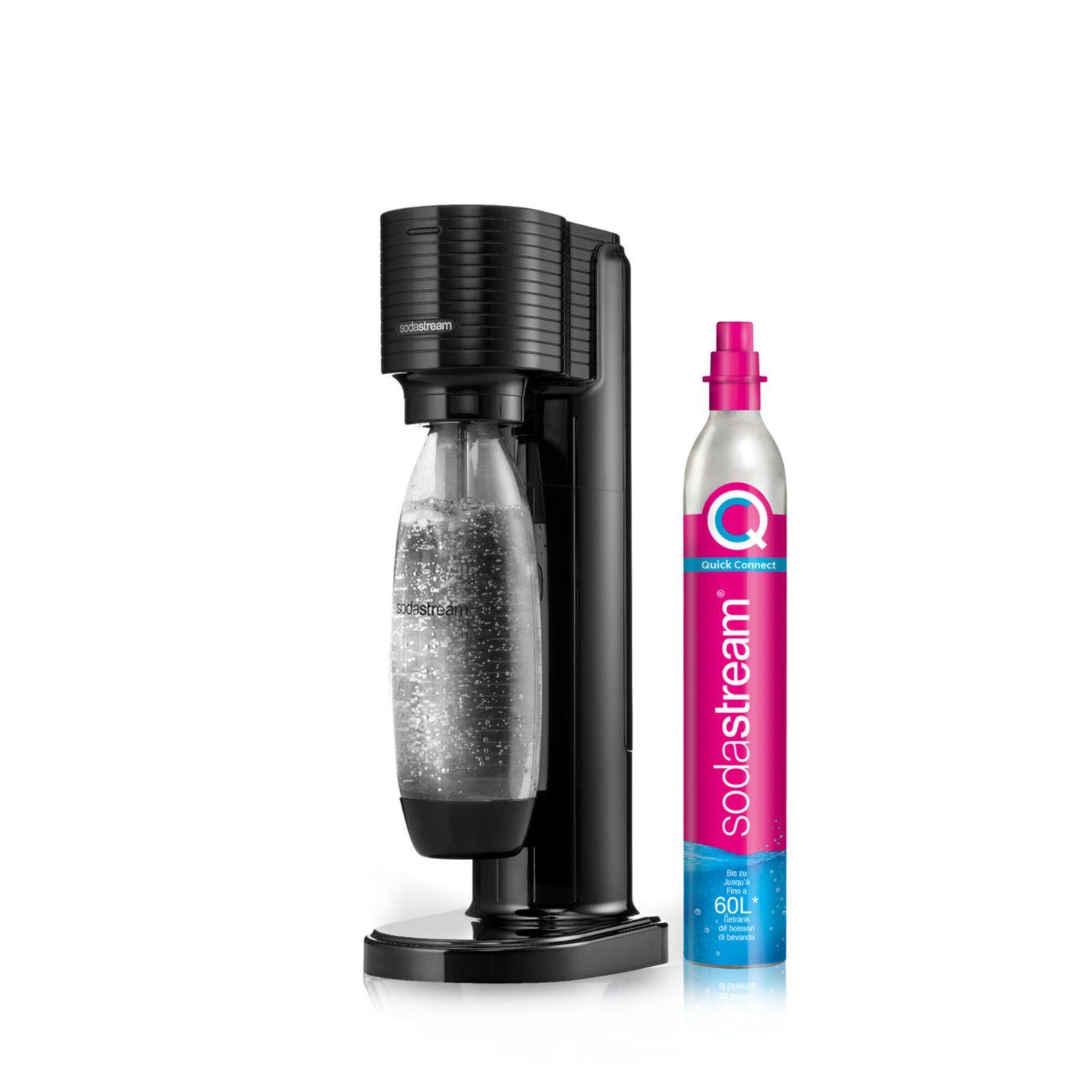 SodaStream GAIA CQC + Zylinder & Flasche
