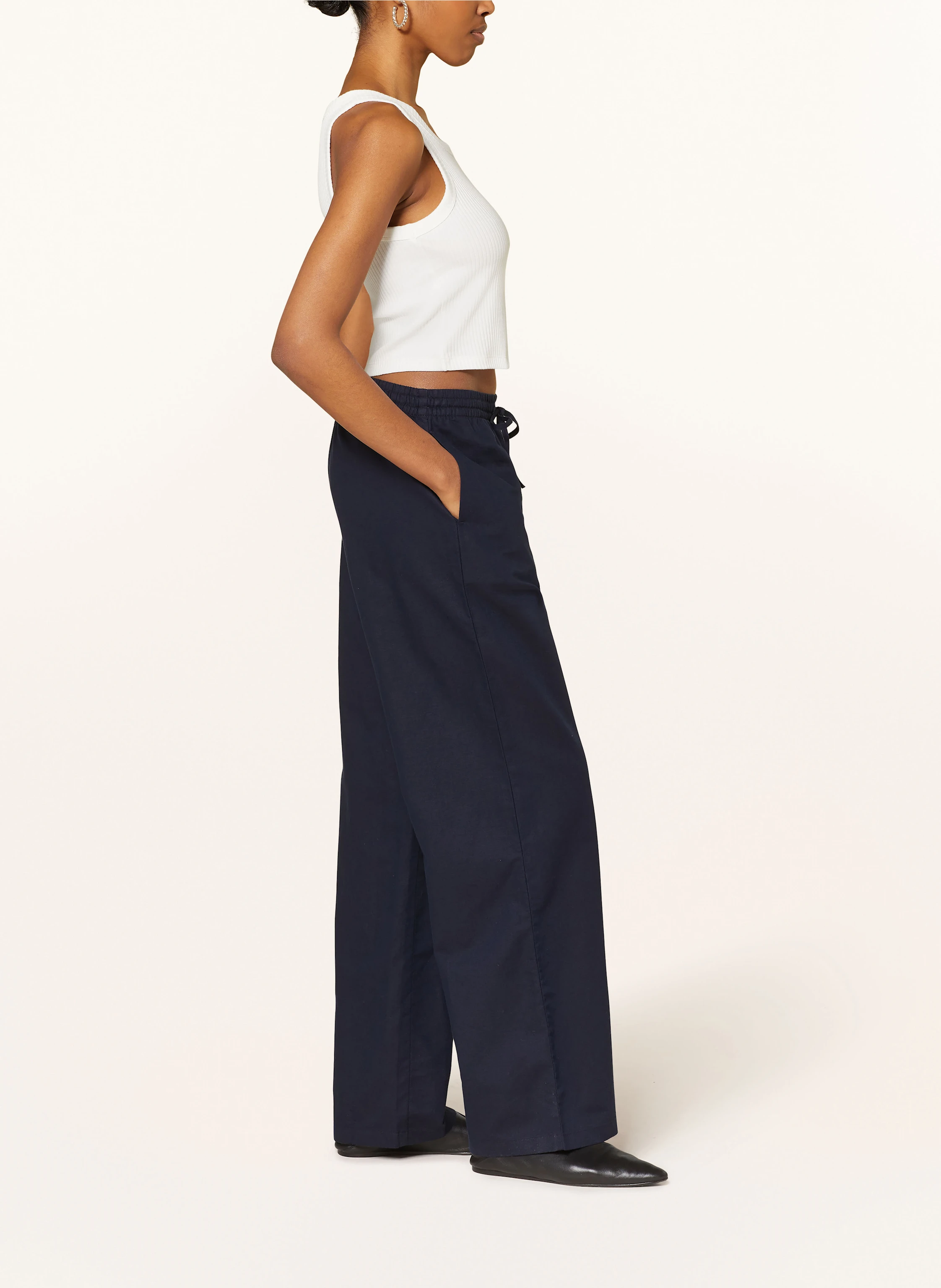 Marc O'Polo DENIM Marlenehose mit Leinen