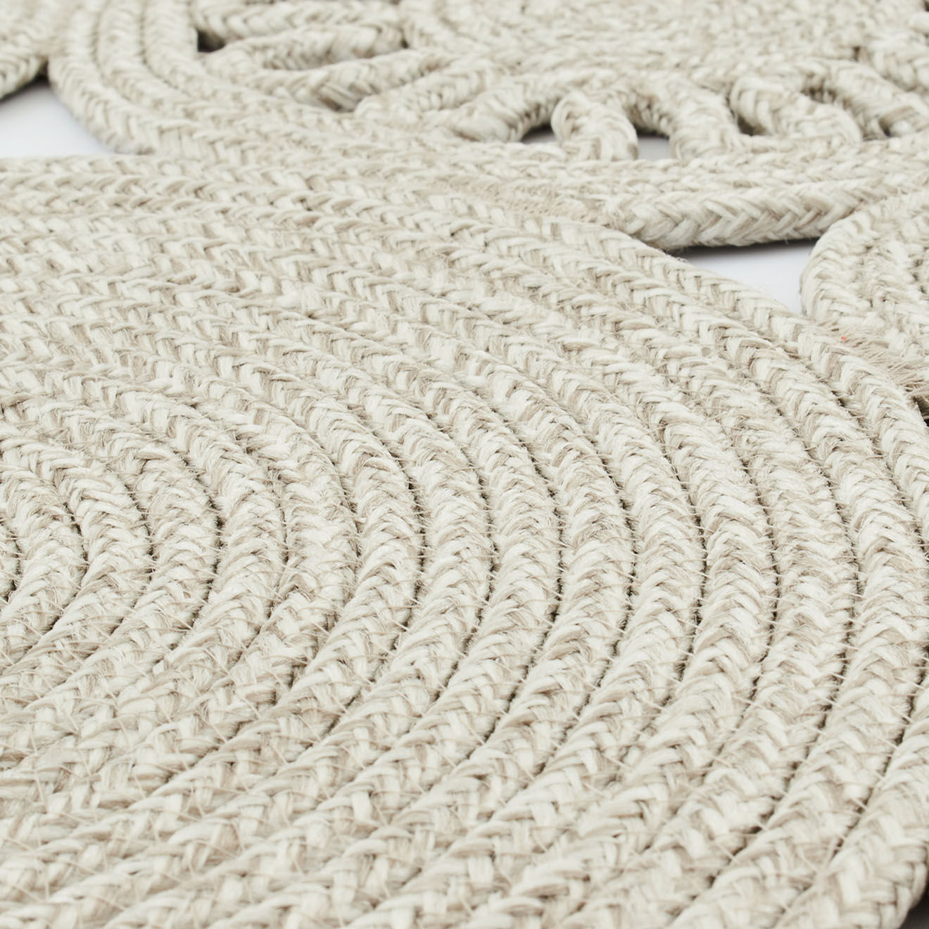 Nazar Rugs Tapis LIMA 4501 fait main gris - 150x150 cm