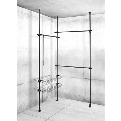 Wenko Herkules duo garderobestativ - sort