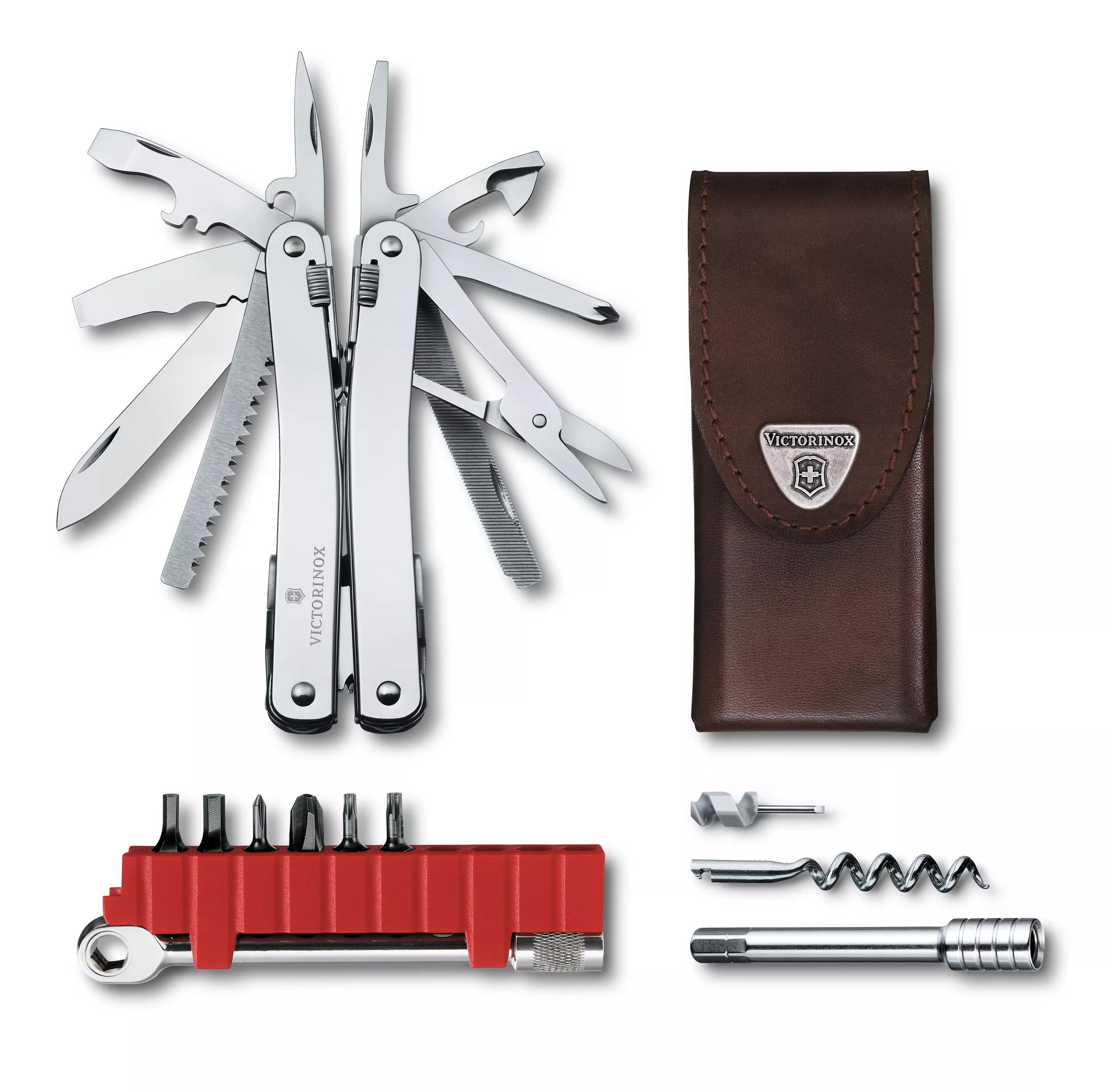 Swiss Tool Spirit X Plus Ratchet-Inklusive Leder-Gürteletui