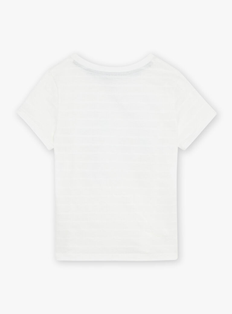 T-shirt écru à motifs animaux et plantes du désert