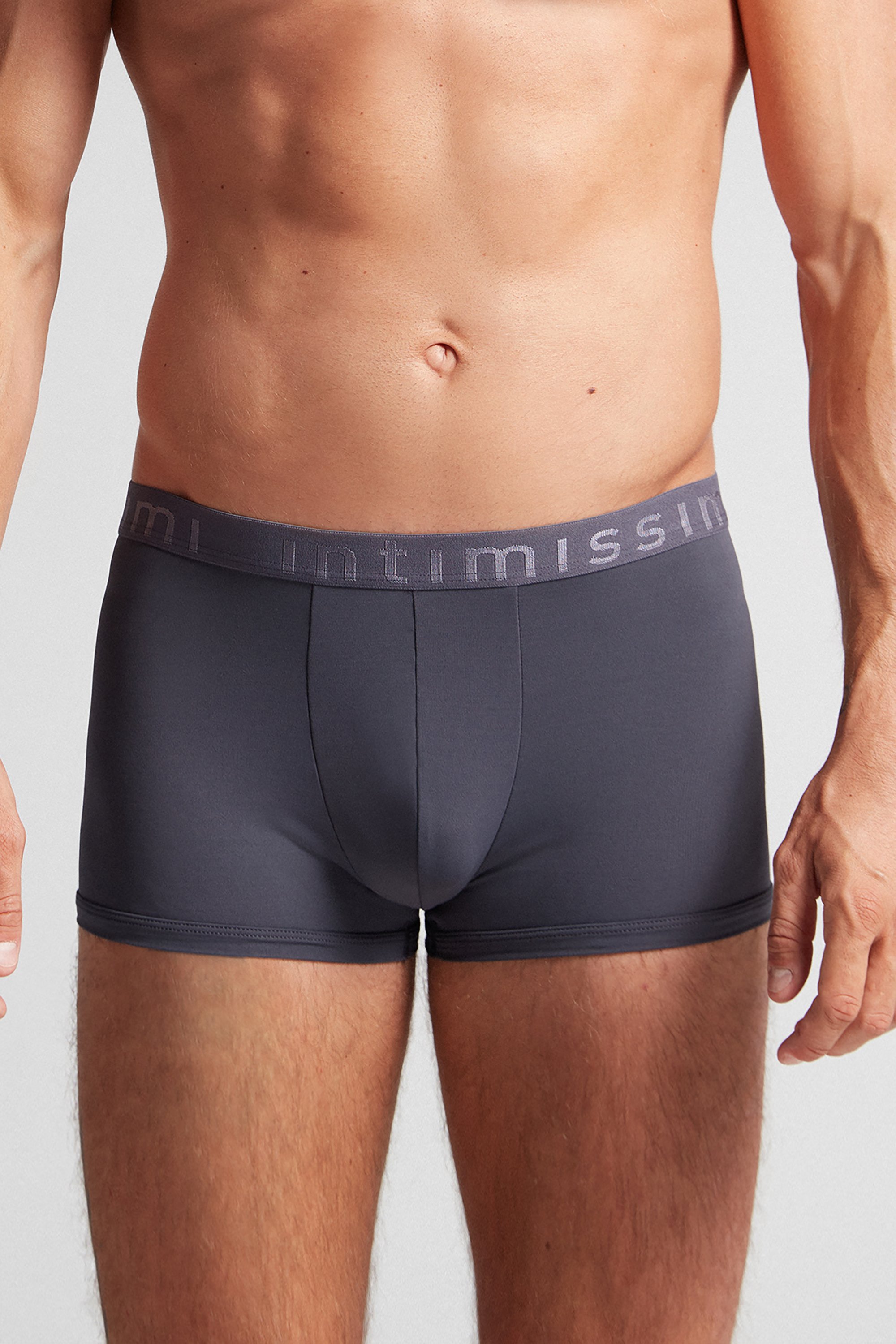 Cuecas boxer de microfibra com logotipo