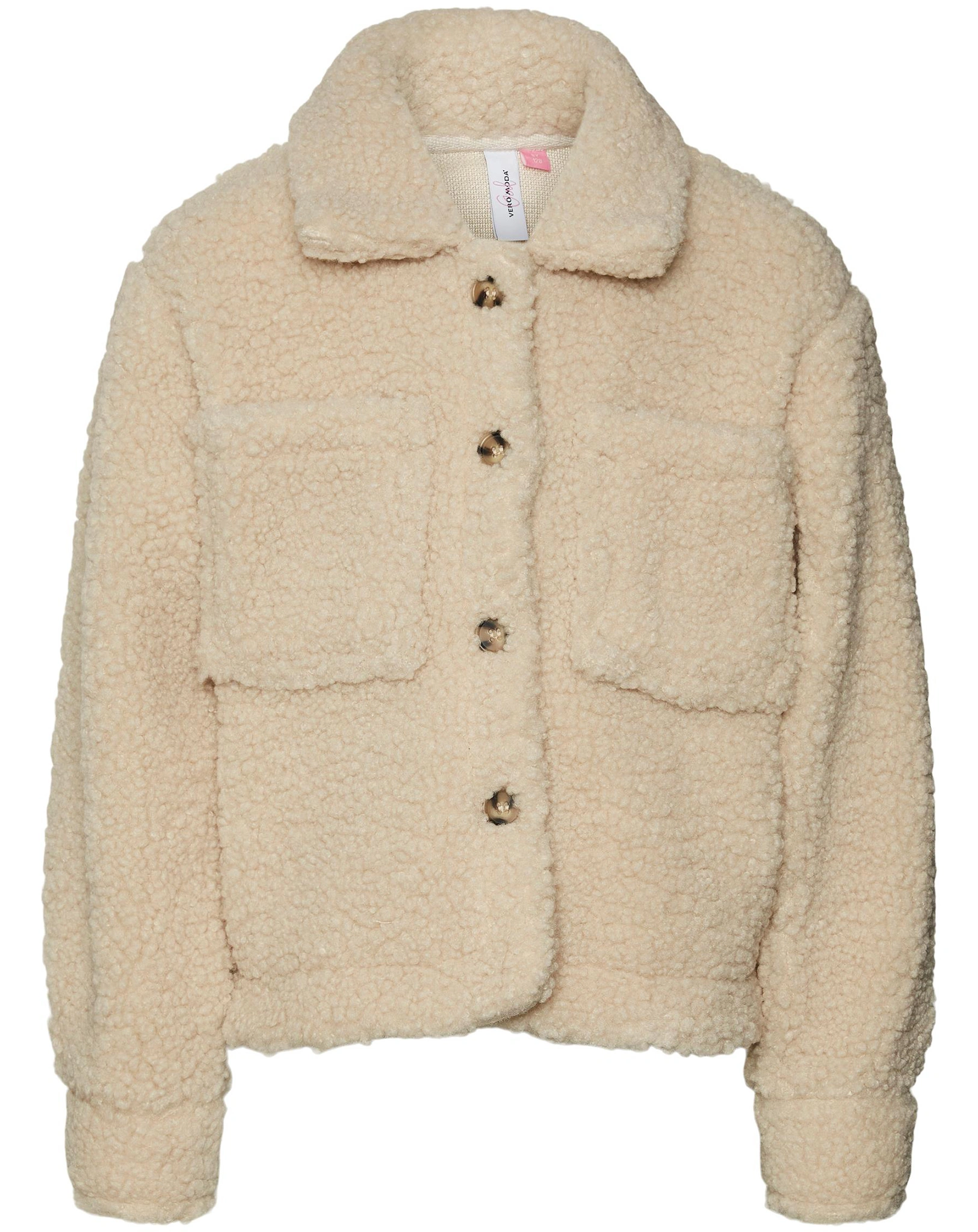 Teddy-Jacke VMLUCA in oatmeal