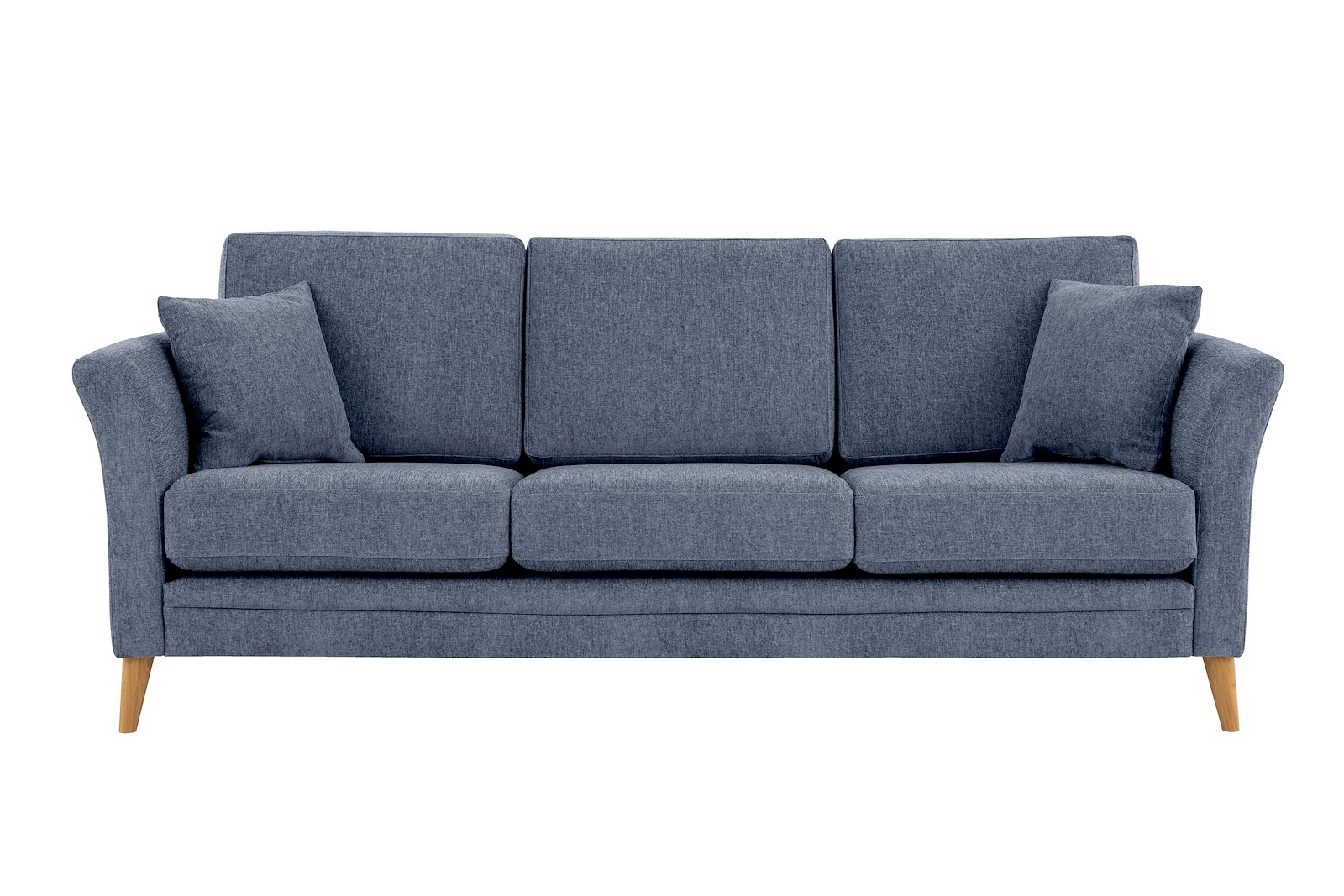 Eden 3-seter sofa Tekstil Thor 16/1 Light Blue med ben i eik natur (15137).
