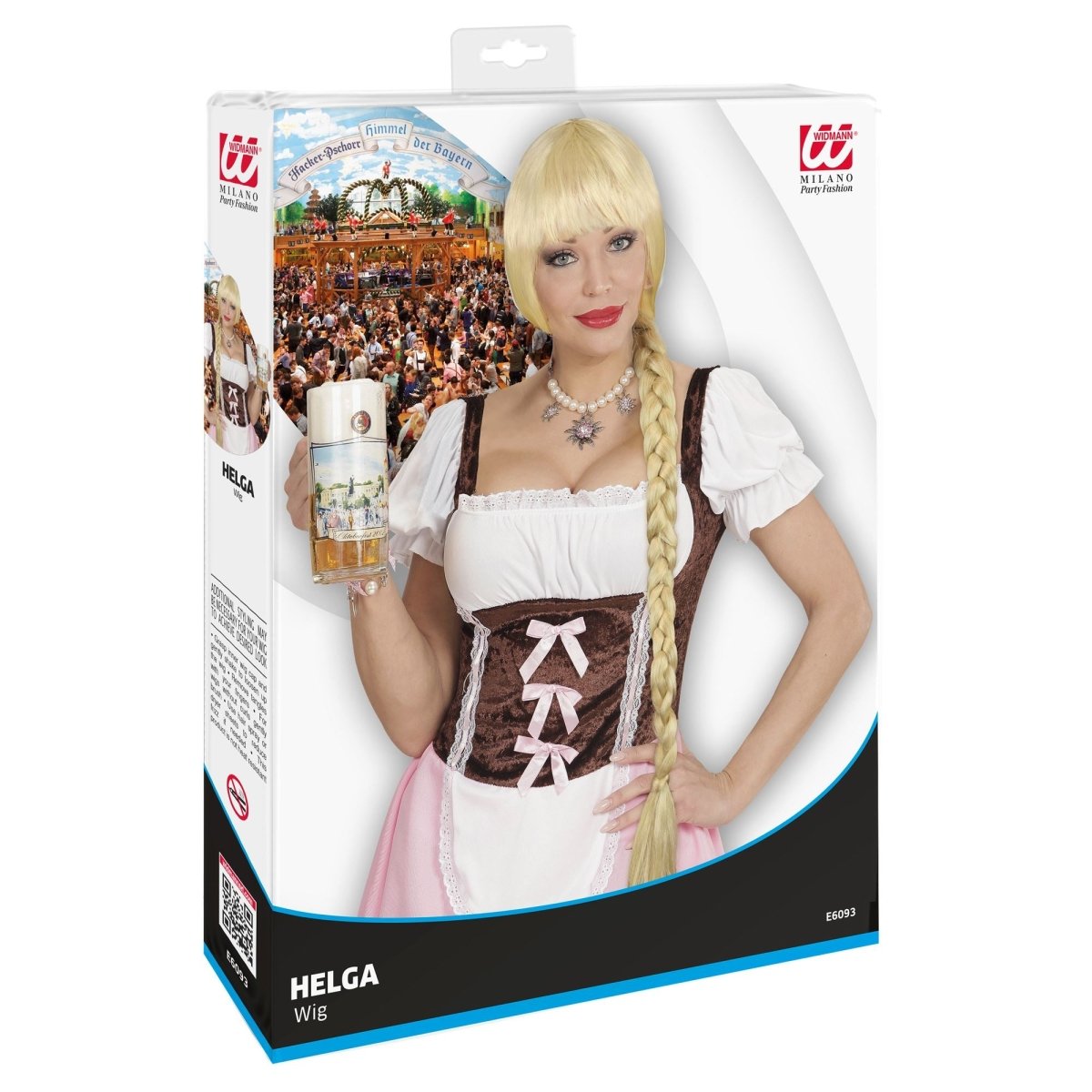 Oktoberfest Pruik Blond Helga
