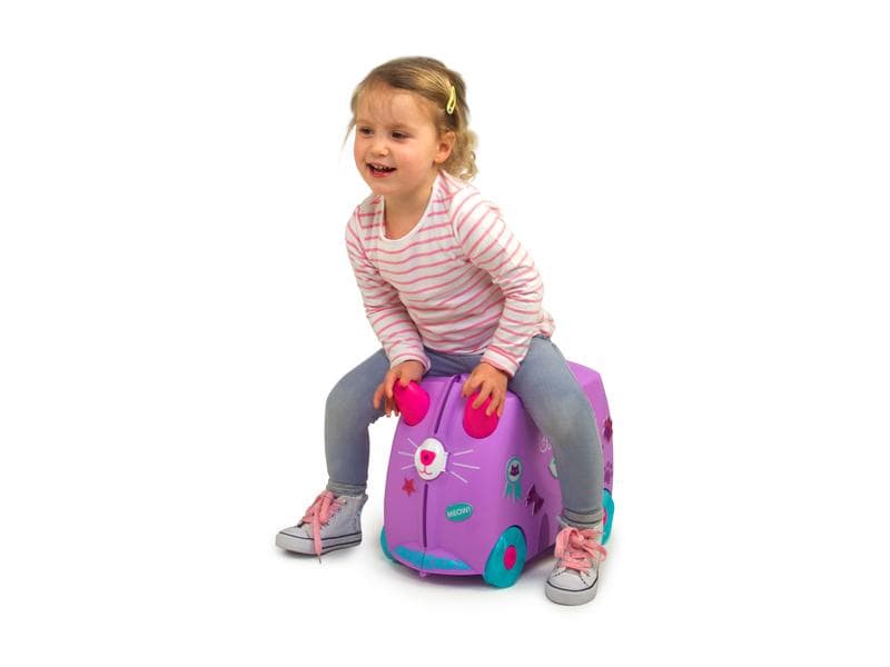 Trunki Reisetrolley Katze Cassie Lila Reisekoffer für Kinder