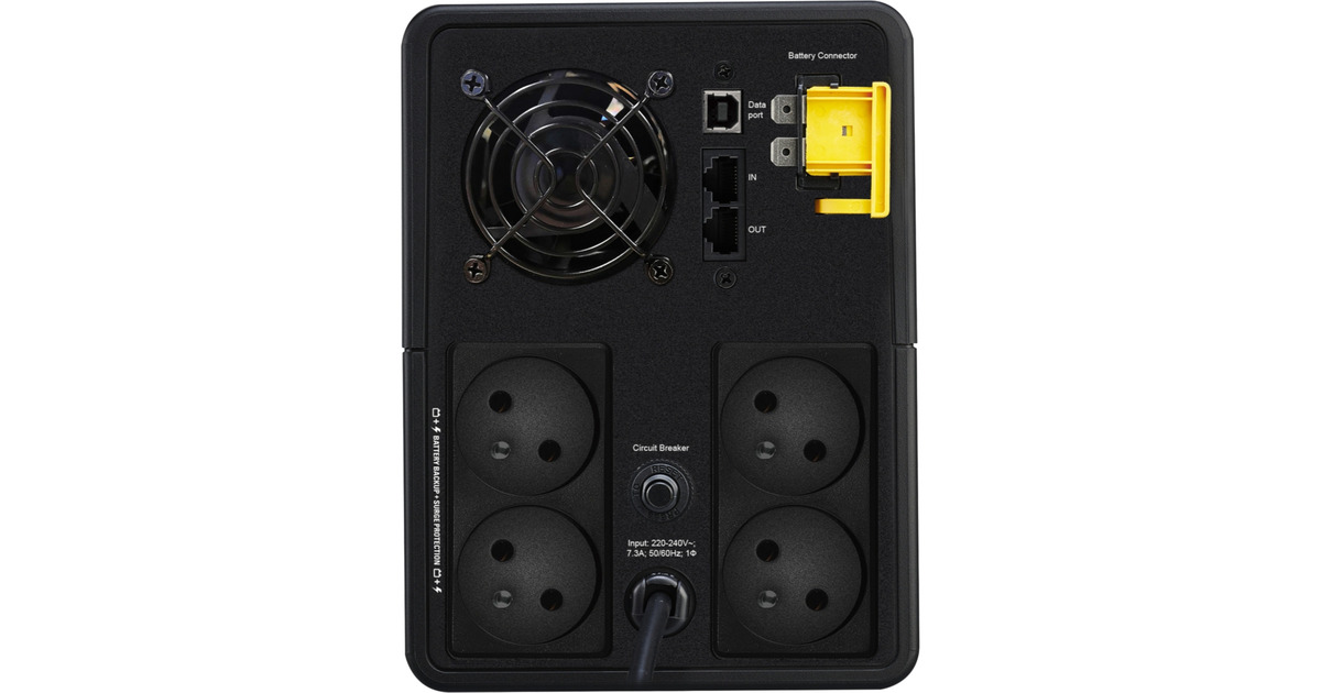 APCBack-UPS 1600VA, 230V, AVR, French Sockets ups  (Zwart)