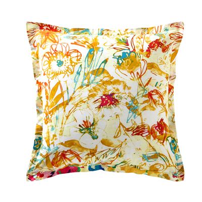 Linge de lit à fleurs et multicolore - BECQUET CRÉATION