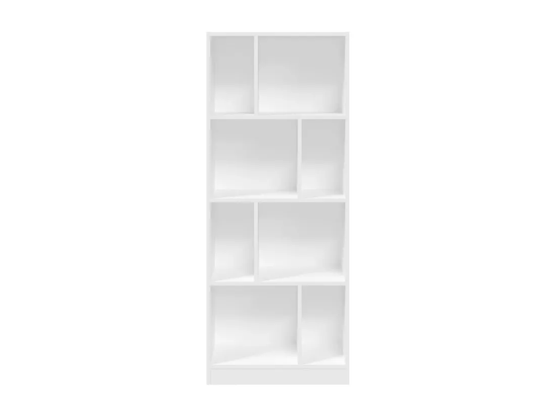 Bibliothèque blanc 57x28,5x141 cm bois d'ingénierie