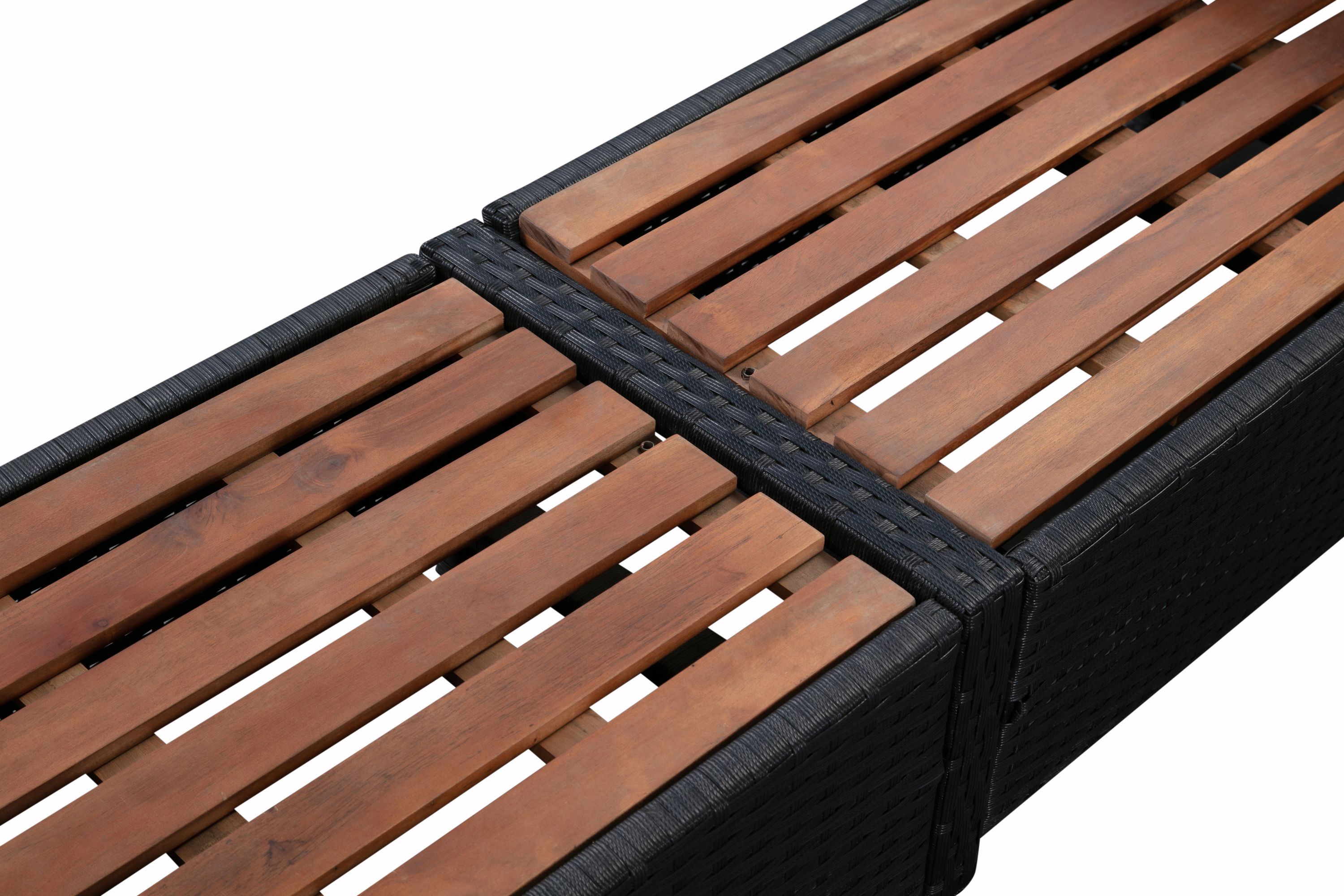 Whirlpool Rattan Umrandung quadratisch