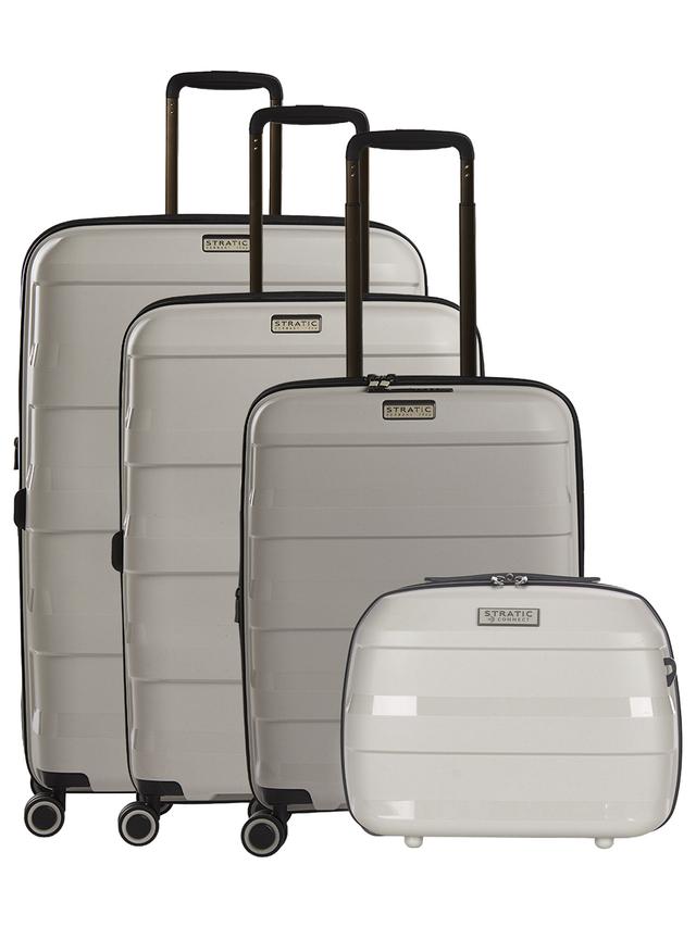 Hartschalenkoffer-Set S/M/L +Beauty Case, 4-teilig, Straw+ Serie