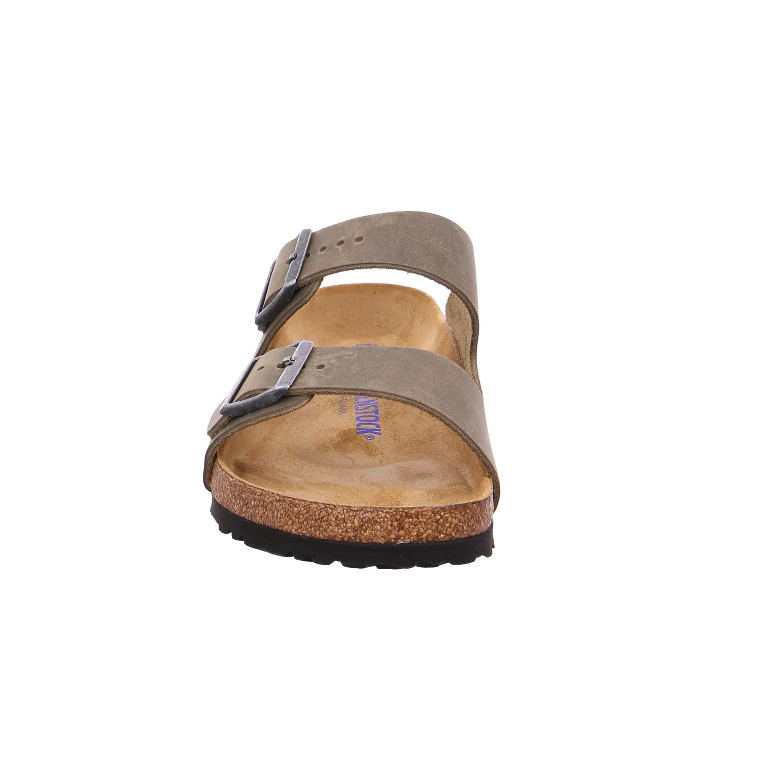 BIRKENSTOCK Bio-Mûles Khaki Leder