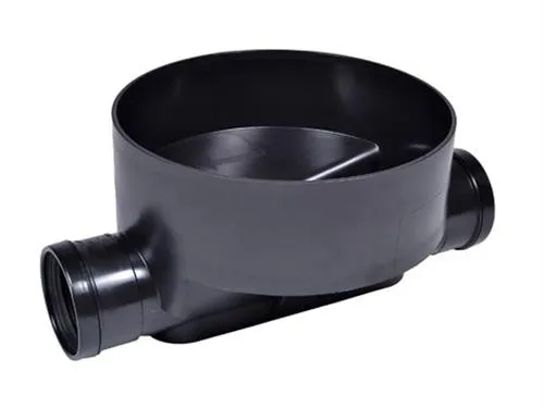 Rense-insp.brønd 315-160mm T1 - lige gennemløb for glat rør. Wavin PP
