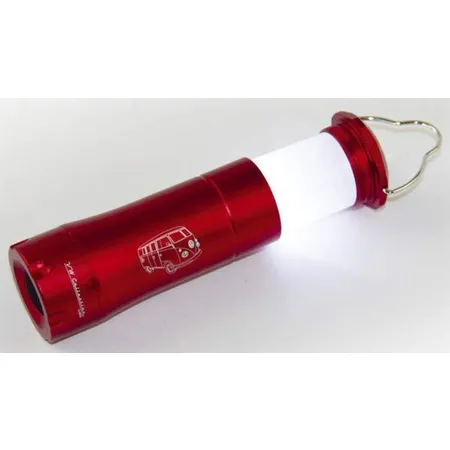 Brisa VW Collection LED Taschenlampe Kunststoff Lampe AAA Camping Licht Rot