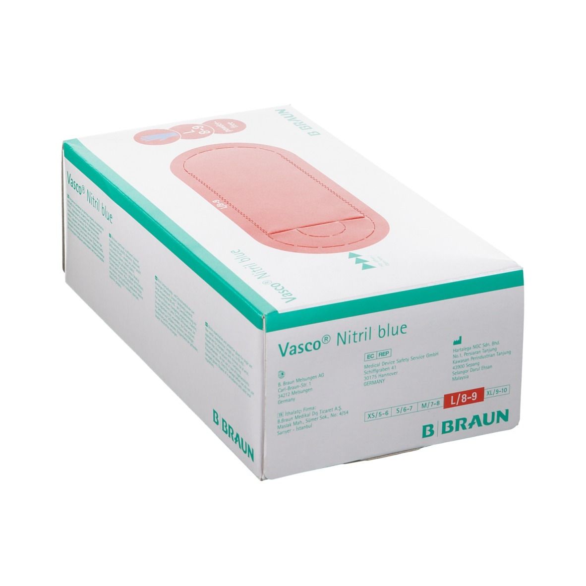 Vasco® Nitril blue Untersuchungs-Handschuhe Gr. L